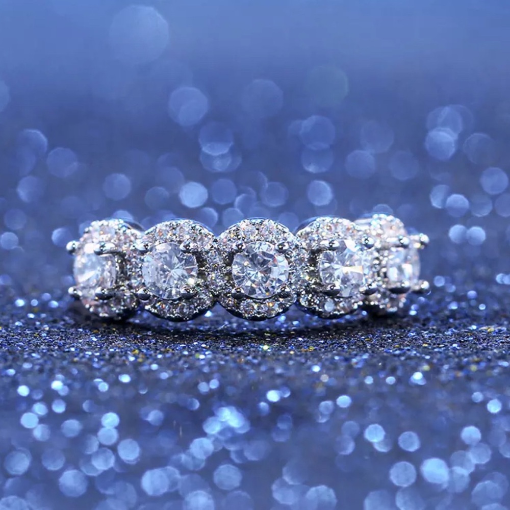 New Eternity Band 925 Sterling Silver Ring - Picture 5 of 6